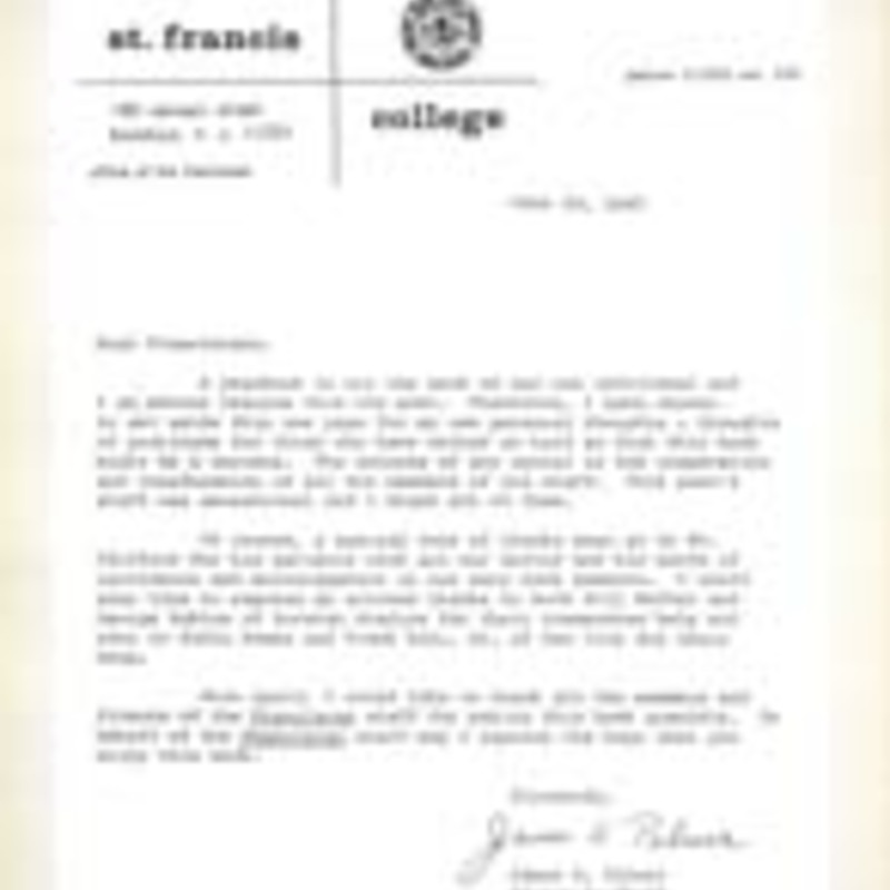 Yearbook 1967 - Letter from Franciscan &#039;67 Editor