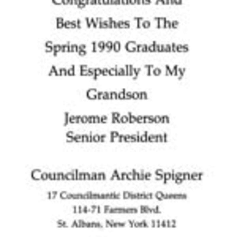 Yearbook 1990 - Ads/Boosters