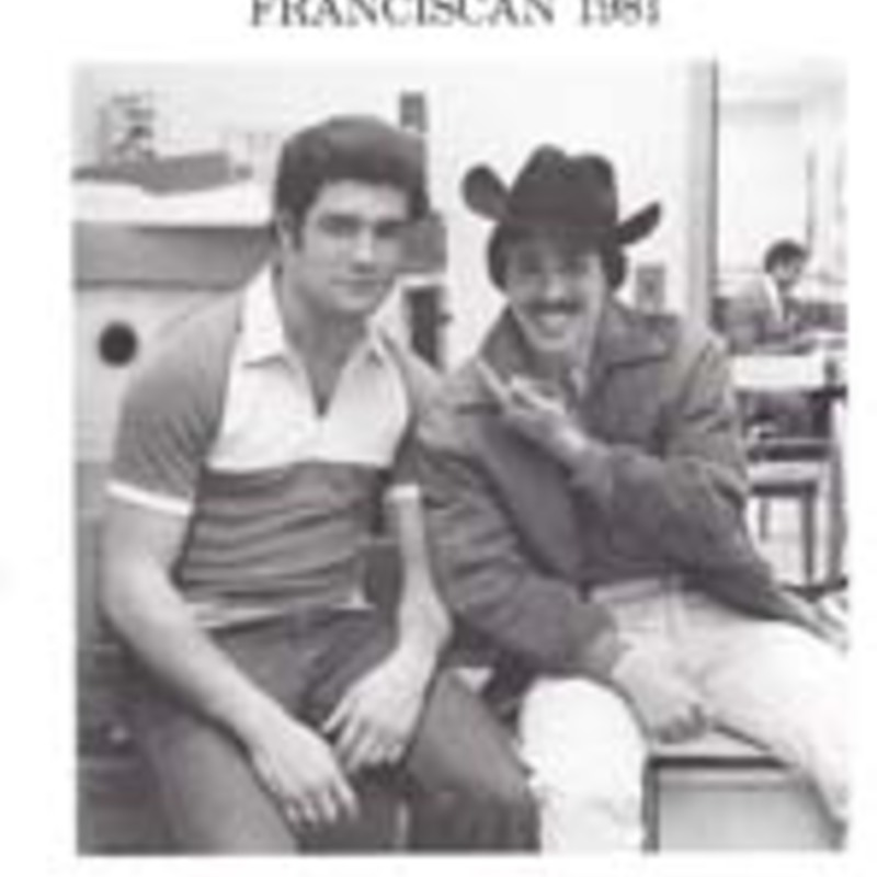 Yearbook 1981 - Photo of the Fransican editors; Letter from the editors